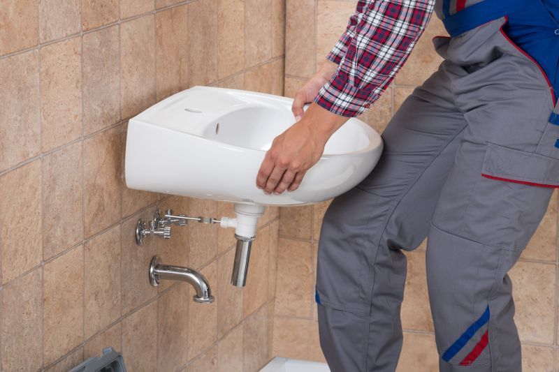 Pedestal Sink Installation